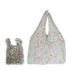 Expand Shoulder Reusable Foldable Tote Bag for Daily Pink