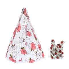 Expand Shoulder Reusable Foldable Tote Bag for Daily White