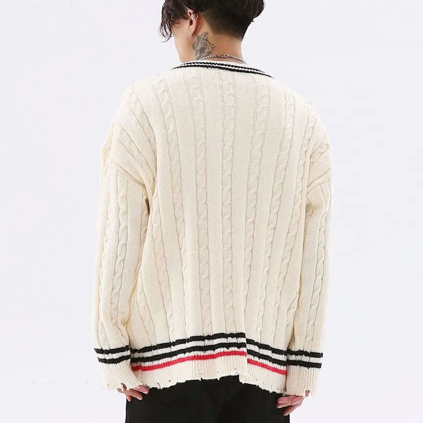 Fair Focus V-Neck Knit Sweater