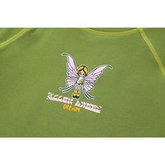 Fairy Butterfly Print Allen Angel Dream Crop Top