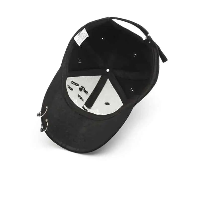 Faith Baseball Cap with Chain Ring Design