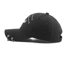 Faith Baseball Cap with Chain Ring Design
