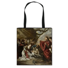 Famous Art Oil Painting Eco Reusable Shopping Bag