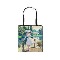 Famous Art Oil Painting Eco Reusable Shopping Bag