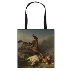 Famous Art Oil Painting Eco Reusable Shopping Bag