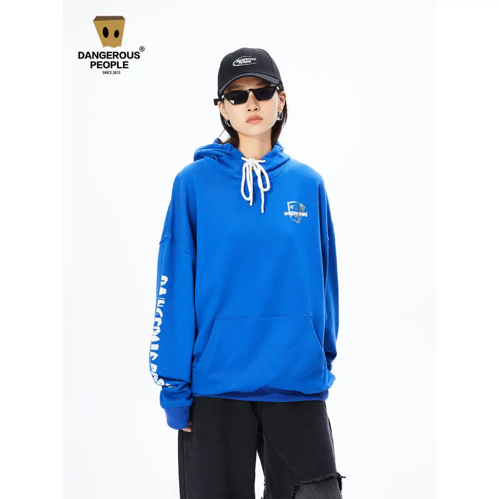 Fashion Brand DSP Paper Bag Couple Loose Hoodie