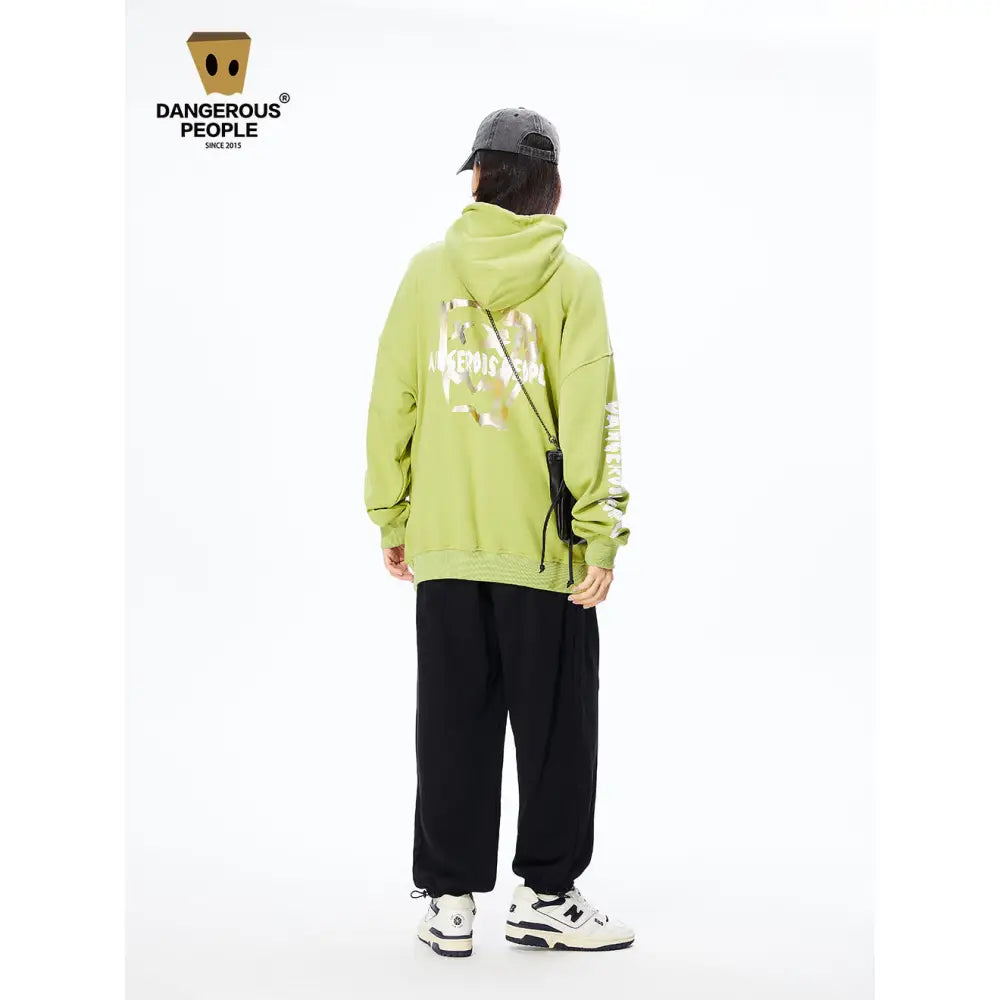 Fashion Brand DSP Paper Bag Couple Loose Hoodie