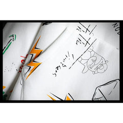 Fashion Letters Cartoon Hoodie for Men Everyday Wear