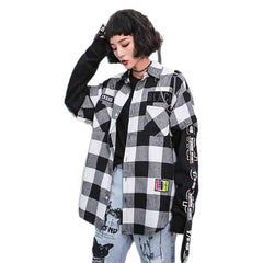 Fashion Long Sleeve Shirt Vintage Style White / L