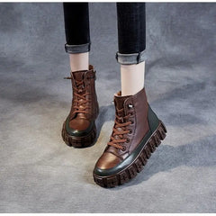 Fashion Thick-Soled British Style Ankle Boots