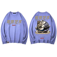 Fat Cat Sumo Japanese Style Sweatshirt