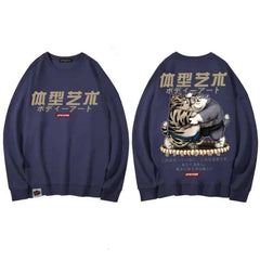 Fat Cat Sumo Japanese Style Sweatshirt