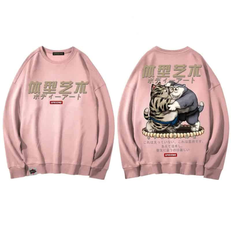 Fat Cat Sumo Japanese Style Sweatshirt