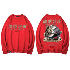 Fat Cat Sumo Japanese Style Sweatshirt