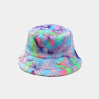 Thumbnail for Faux Fur Bucket Hat Warm - Blue / 56-58cm - Hats