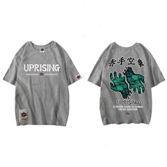 Fight Street Picture Retro Harajuku Oversized T-Shirt