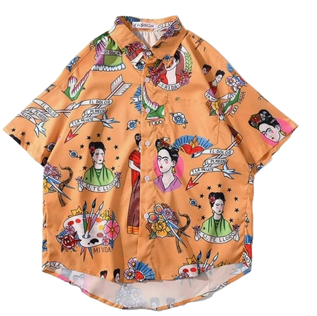 Camisa con botones de Frida Kahlo