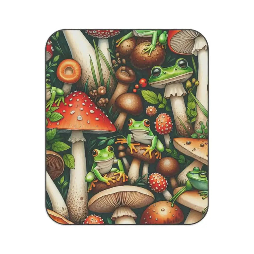 ’Fiona Ponderosa - Mushrooms & Frogs Picnic Blanket’