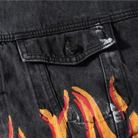 FIRE COLORFUL DENIM JACKET