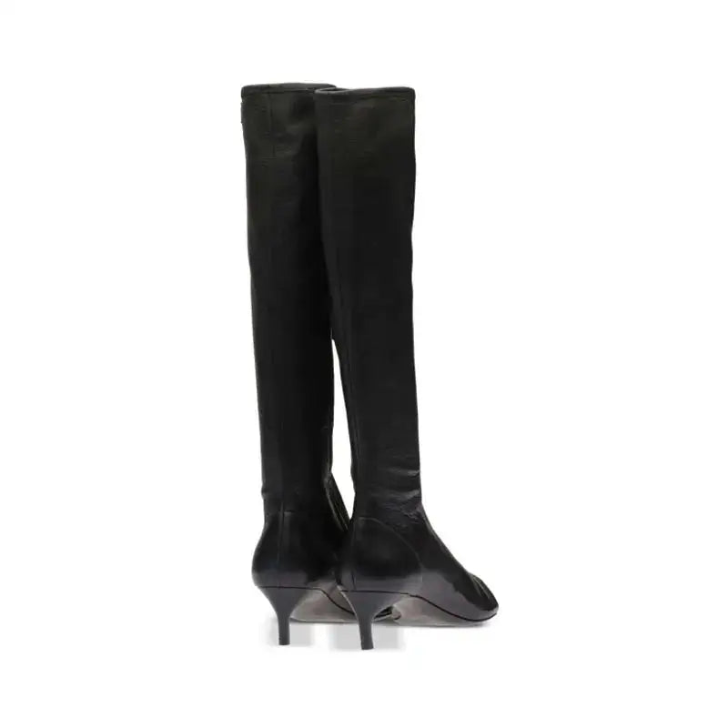 Fish Mouth Clip Toe Mid Zipper Boot Euro Size