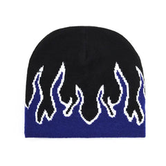 Flame Gothic Knitted Beanie