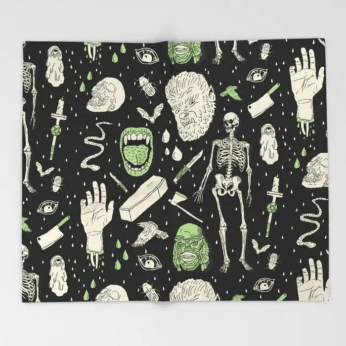 Flannel Horror Microfiber Design Blanket