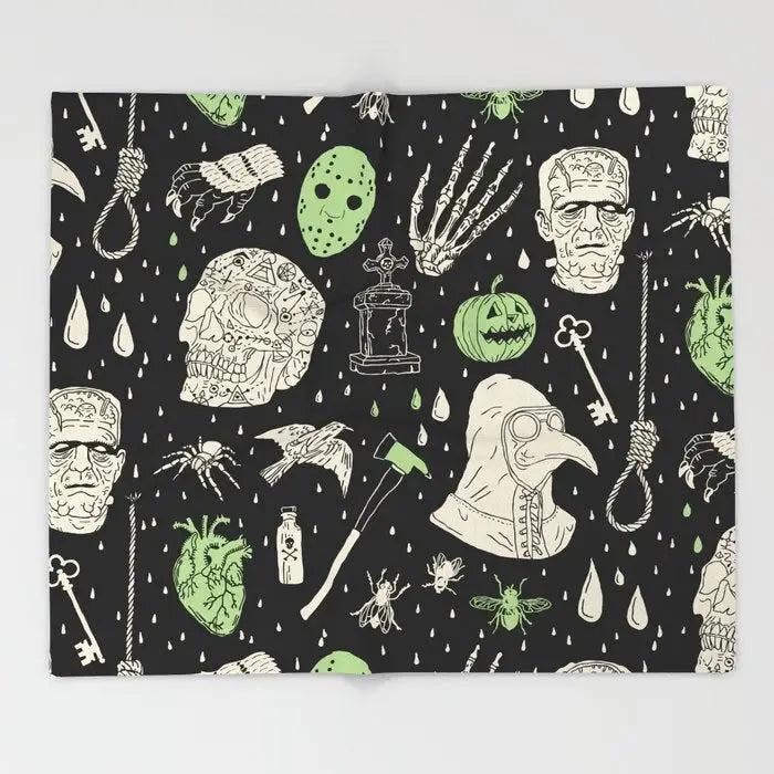 Flannel Horror Microfiber Design Blanket