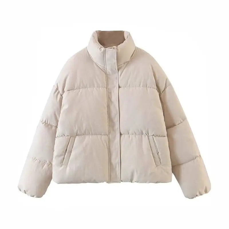 Fleece Thicken Letter Graphic Parka Coat for Winter