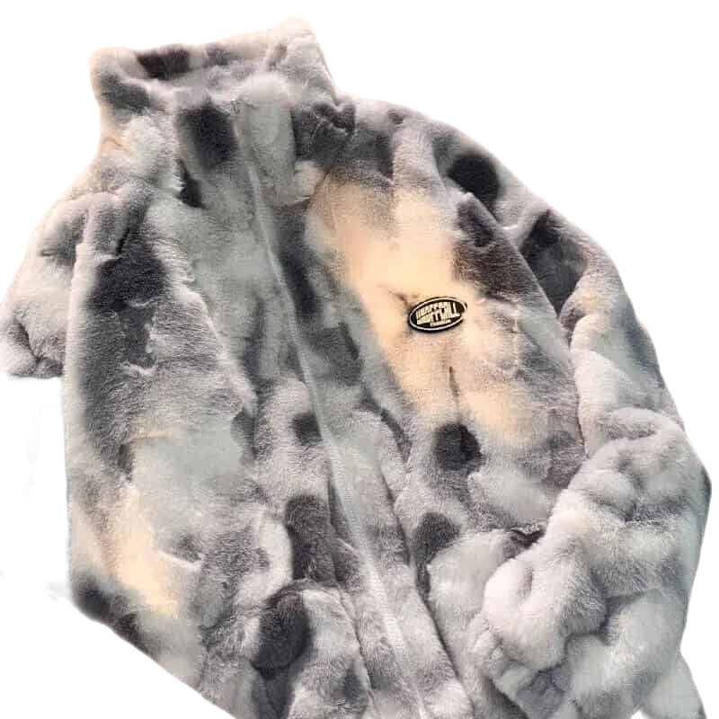 Fleece Zip Sherpa Jacket Dye for Cool Weather
