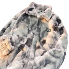 Fleece Zip Sherpa Jacket Dye for Cool Weather