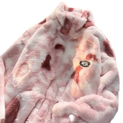 Fleece Zip Sherpa Jacket Dye - Pink / S - Jackets