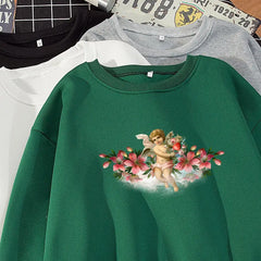 Floral Angel Sweatshirt with Unique Design