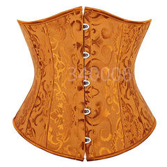 Floral Gothic Underbust Corset Vintage Bridgerton Style