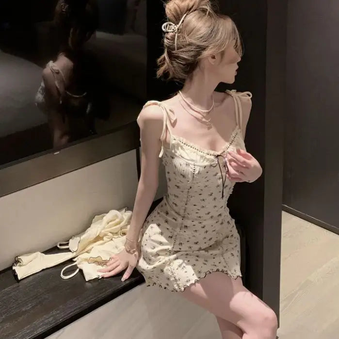 Floral Print 2-Piece Set Dress for Women