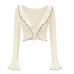 Floral Print 2-Piece Set Dress for Women Cardigan / S