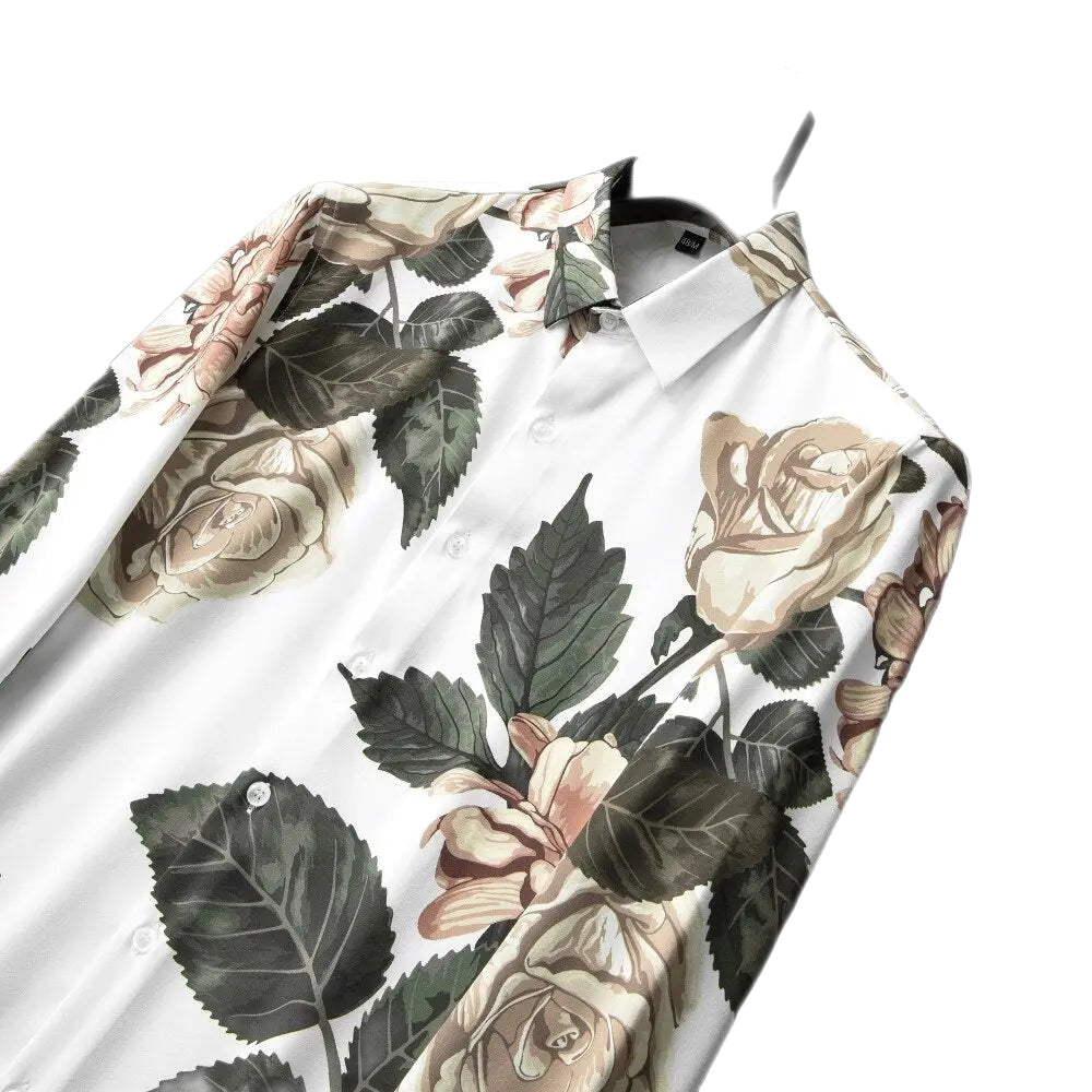 Floral Print Long Sleeve Shirt