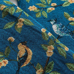 Flower Bird Embroidered Jacket by Bestuff