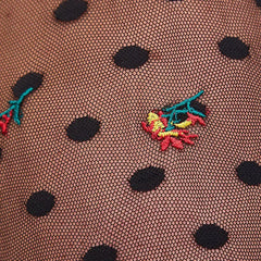 Flower Embroidered Plus Size Dress 41 Inches Length