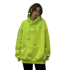 Fluorescent Hoodies Loose