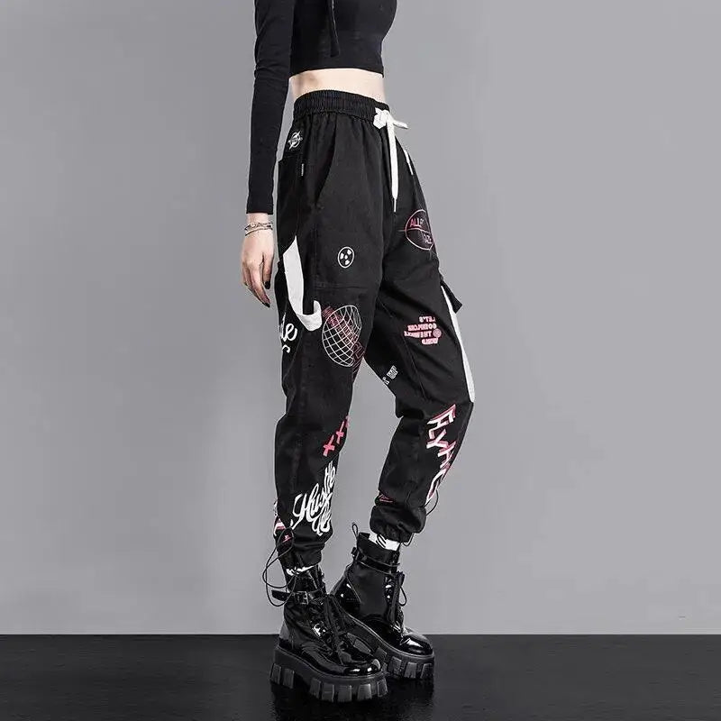 Fly Higher Graffiti Cargo Pants Trousers