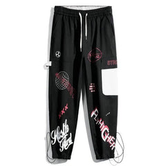 Fly Higher Graffiti Cargo Pants Trousers