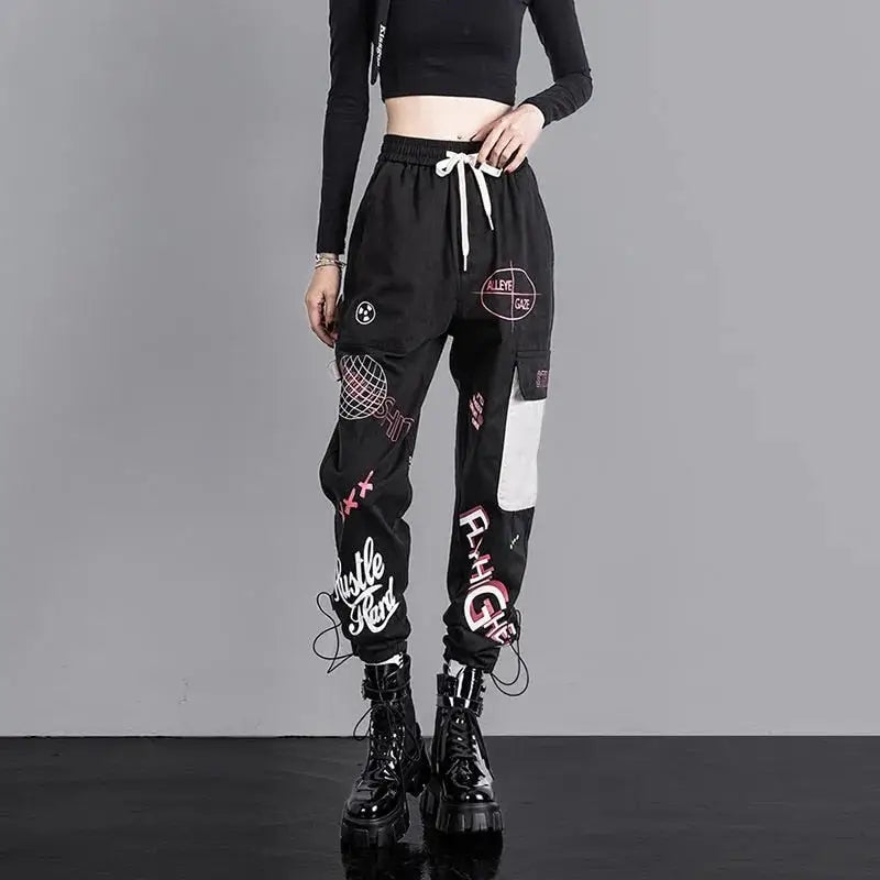 Fly Higher Graffiti Cargo Pants Trousers