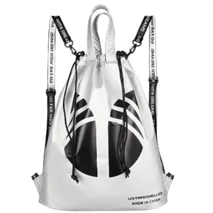 Fly PU Leather Drawstring Hand Bag with Adjustable Straps