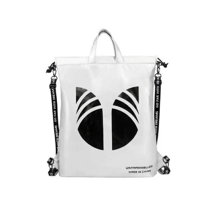 Fly PU Leather Drawstring Hand Bag with Adjustable Straps