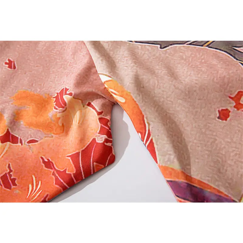 Fox Japanese Style 3/4 Sleeve Kimono for Men and Women