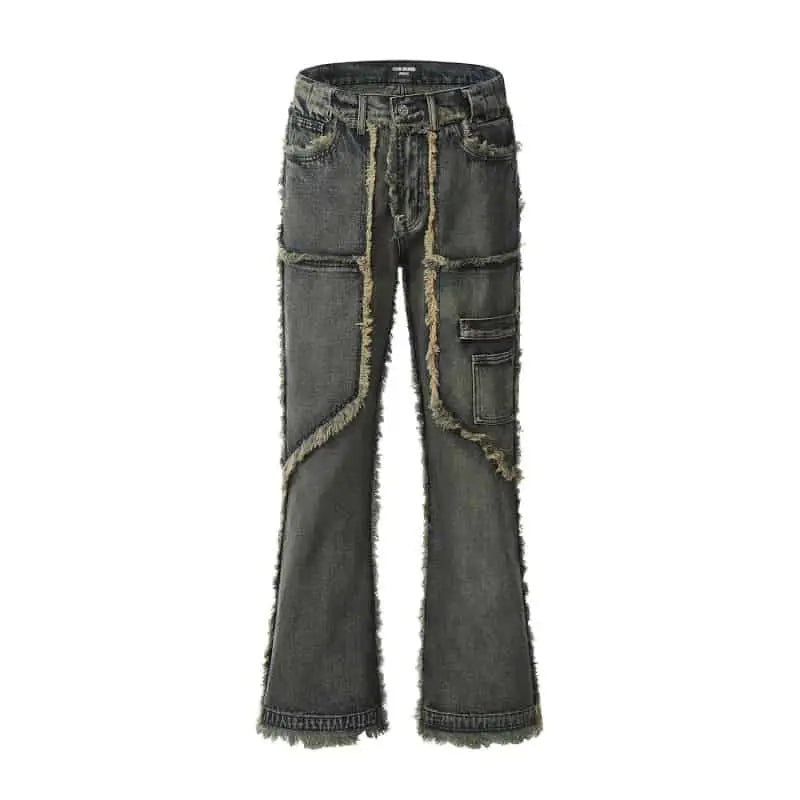 Frayed Bell Boot Denim Pants