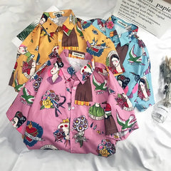 Frida Kahlo Button Shirt