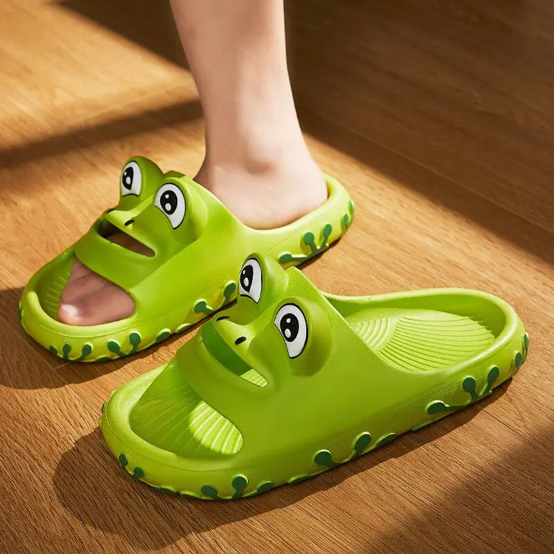 Frog Anti-Slip Slipper - Green / 36-37 - Slippers