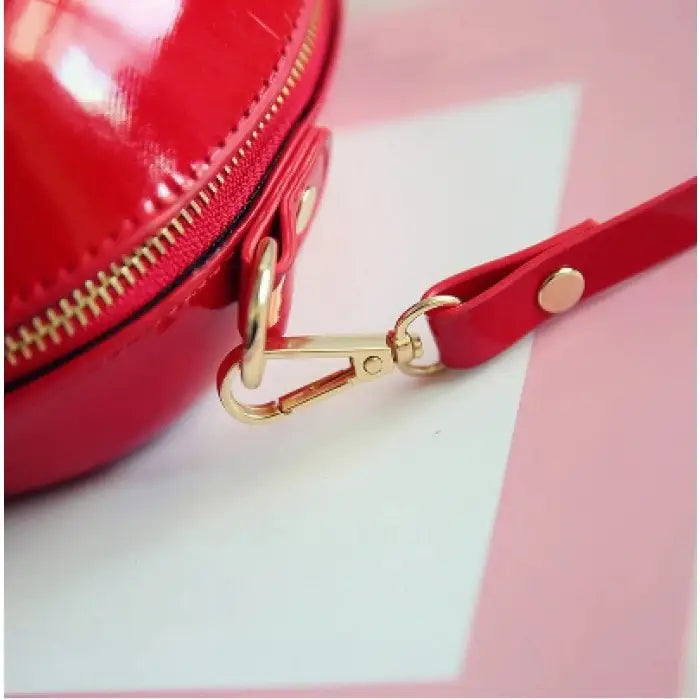 Fruit Apple PU Leather Purse Bag