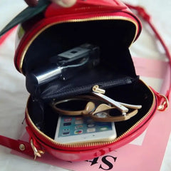 Fruit Apple PU Leather Purse Bag